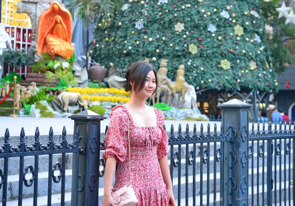 Giới trẻ thích thú check - in không khí Giáng sinh tại Hà Nội - ảnh 9