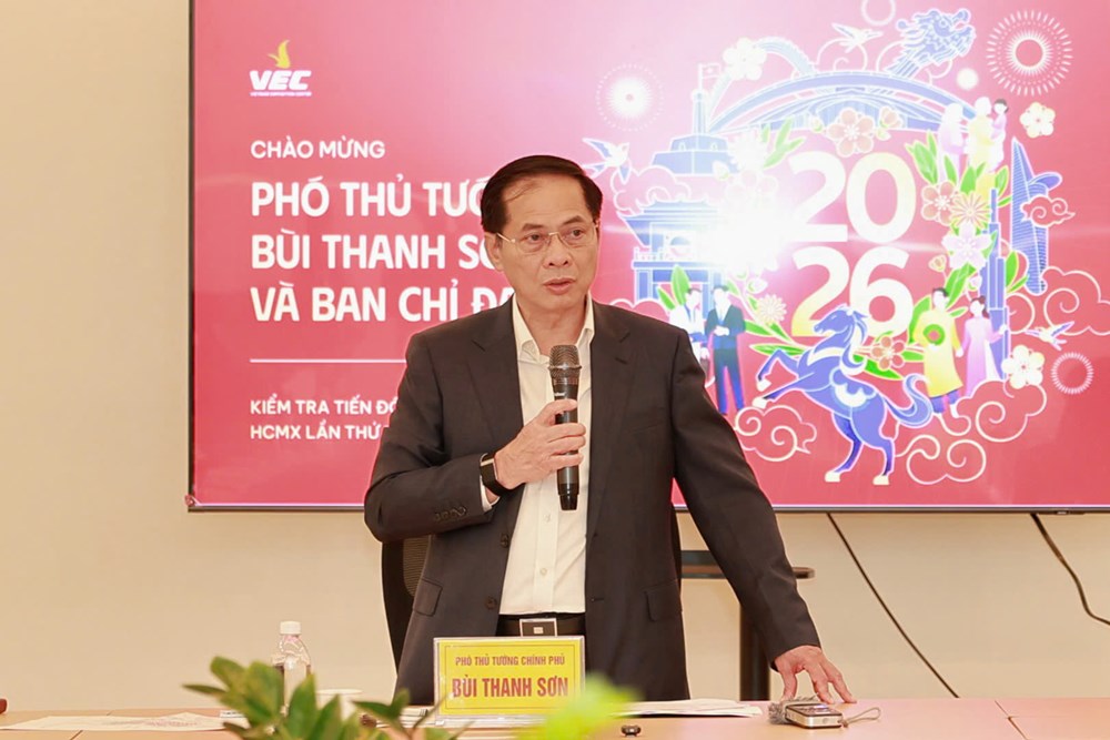 Phó Thủ tướng Bùi Thanh Sơn kiểm tra tiến độ Hội chợ Mùa Xuân 2026  - ảnh 2