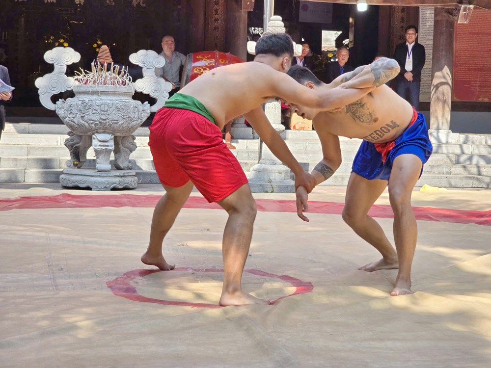 Tinh thần thượng võ ở sới vật đình Mai Động  - ảnh 19