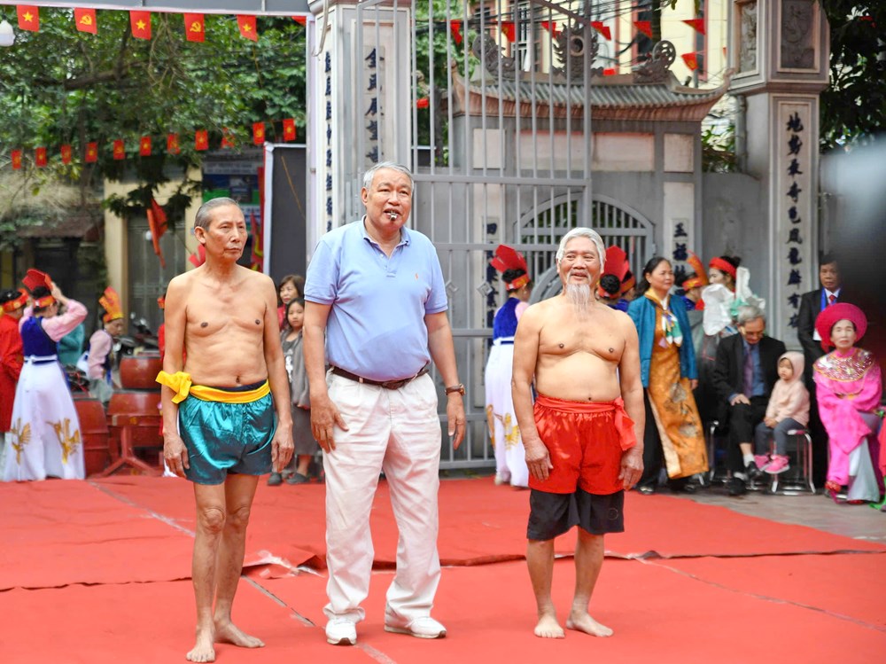 Tinh thần thượng võ ở sới vật đình Mai Động  - ảnh 10