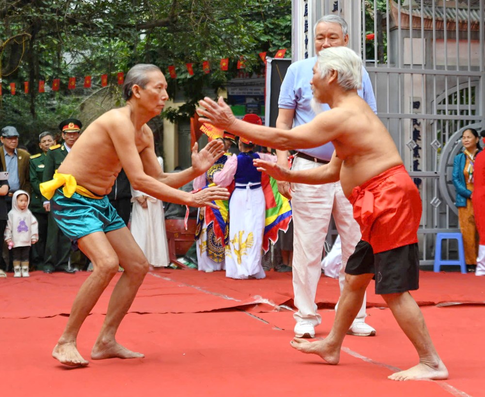 Tinh thần thượng võ ở sới vật đình Mai Động  - ảnh 11