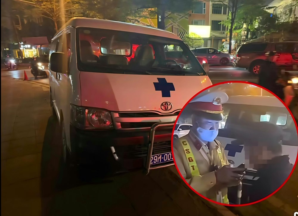 Tài xế xe tang lễ vi phạm nồng độ cồn - ảnh 1