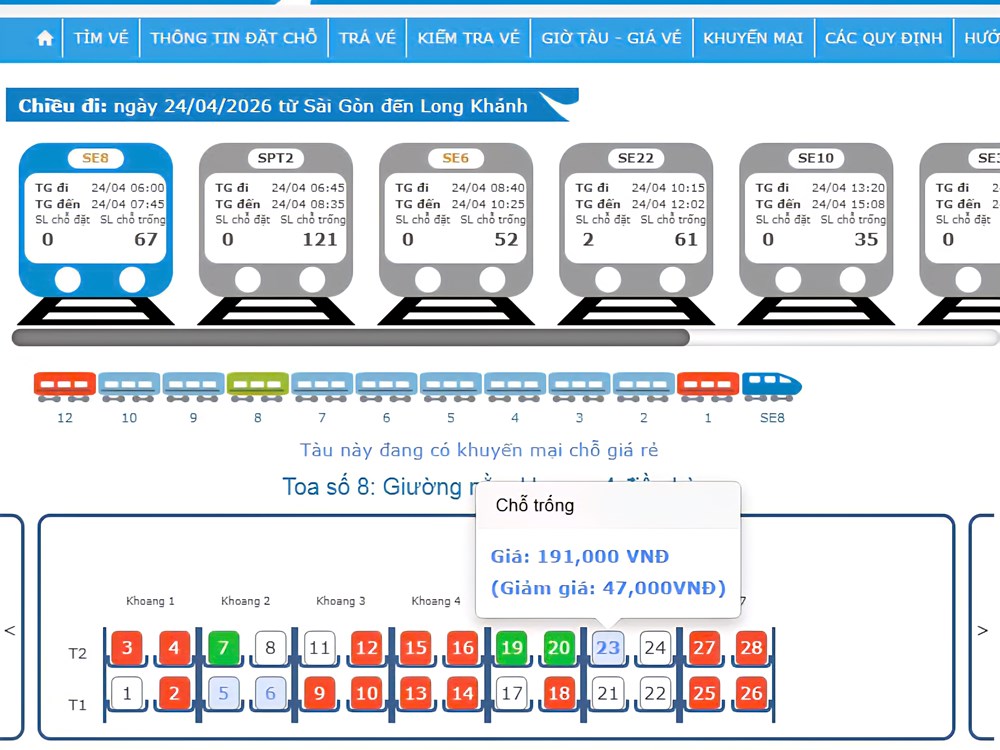 Vé tàu linh hoạt giảm đến 35% cho chặng ngắn - ảnh 1