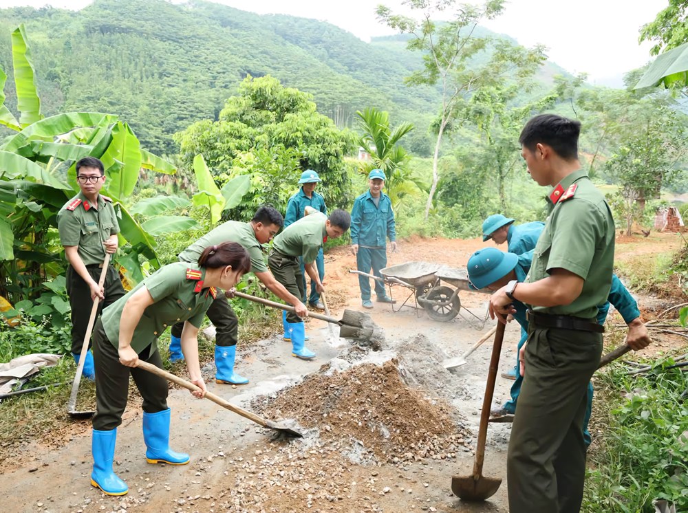 Phú Thọ: Khởi công mô hình “Con đường dân vận” - ảnh 1