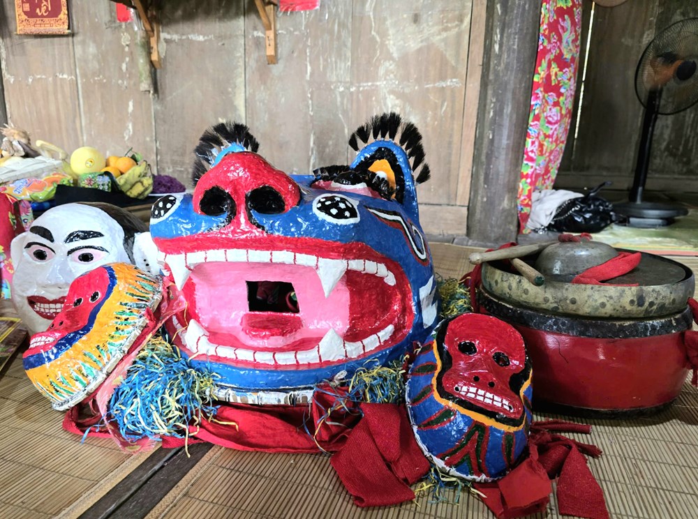 Khát vọng bình an trong điệu múa kỳ lân dân tộc Nùng   - ảnh 1