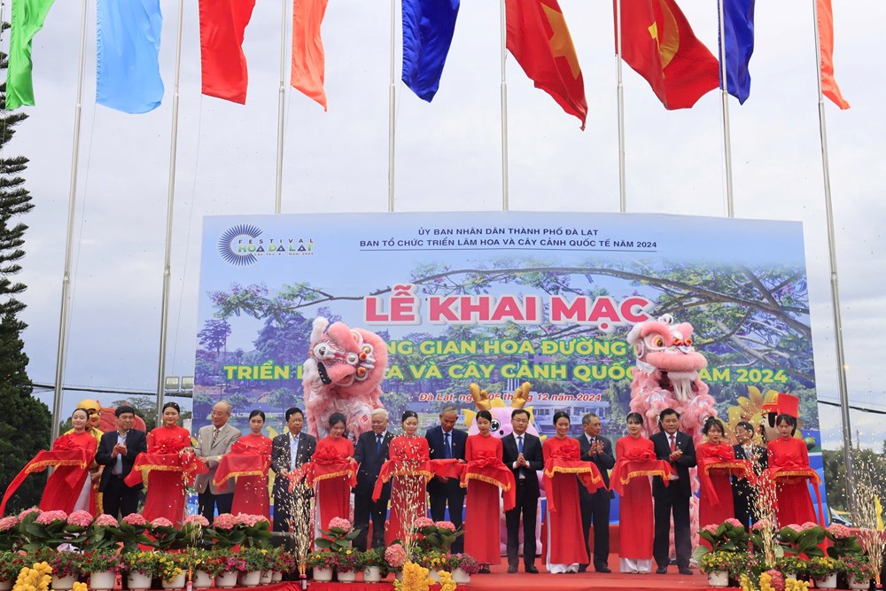 Gần 1 triệu chậu hoa “xuống phố”  - ảnh 1