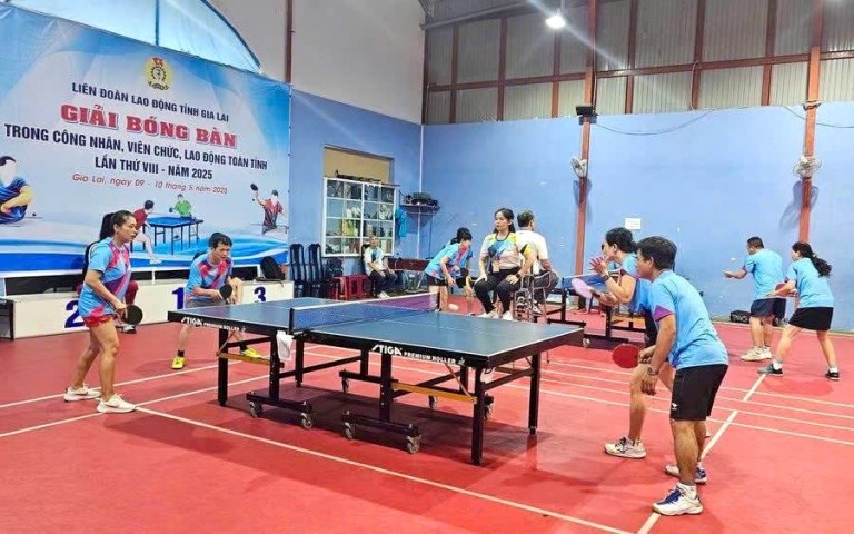 Gia Lai: Khai mạc Giải bóng bàn truyền thống công nhân, viên chức, lao động - ảnh 2