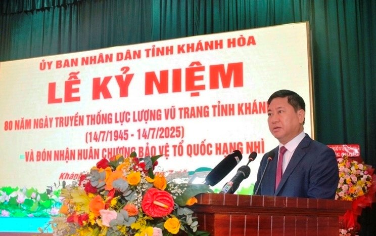 Bộ CHQS tỉnh Khánh Hòa đón nhận Huân chương Bảo vệ Tổ quốc hạng Nhì - ảnh 3