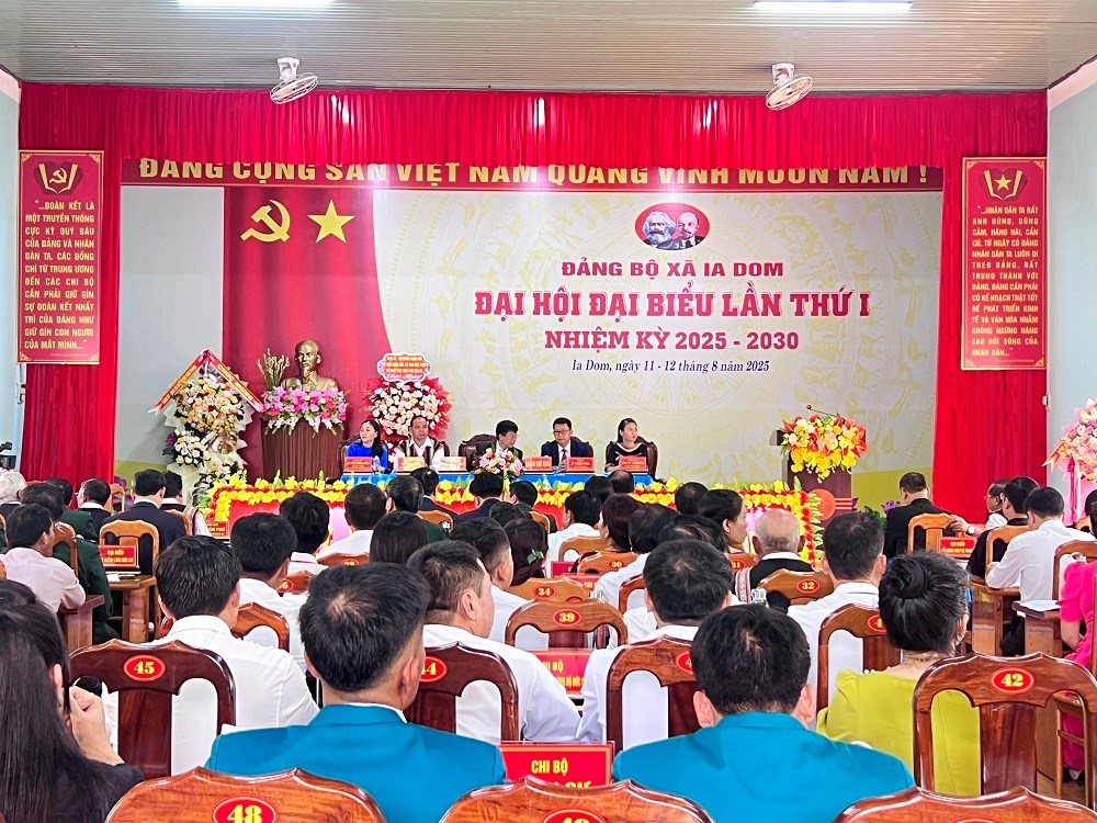 Đại hội Đảng bộ xã Ia Dom: Xây dựng Du lịch là 1 trong 5 trụ cột tăng trưởng - ảnh 2