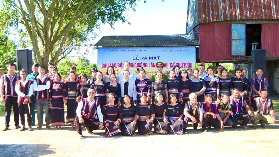 Gia Lai: Ra mắt Câu lạc bộ Cồng chiêng làng Krái - ảnh 1