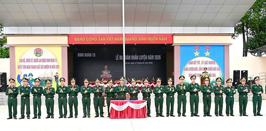Binh đoàn 15 ra quân huấn luyện, giữ vững ổn định địa bàn Tây Nguyên - ảnh 3