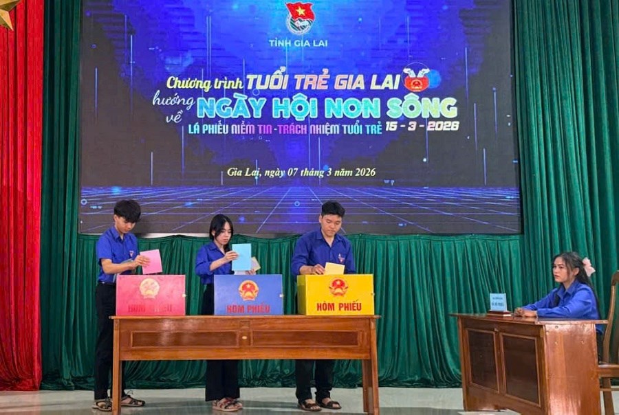 Gia Lai: Tuổi trẻ hướng về Ngày hội non sông - ảnh 1