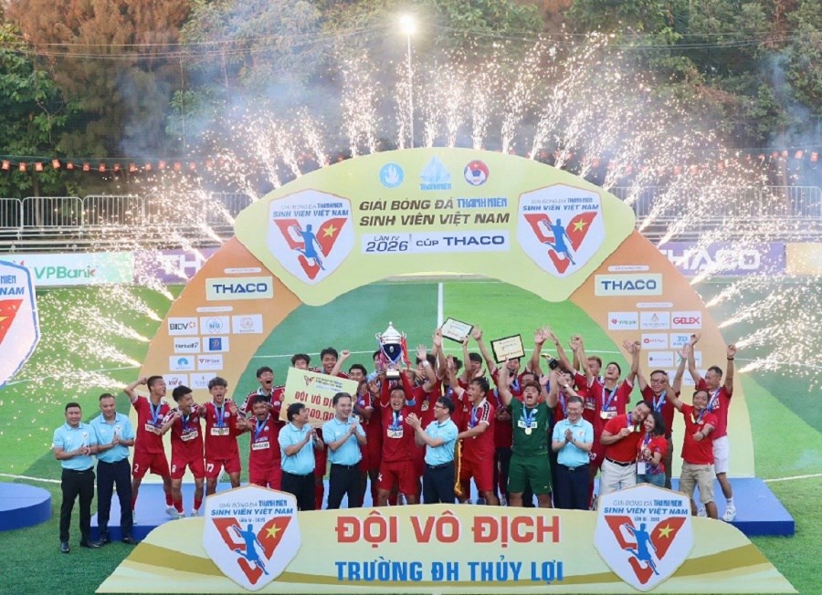 Trường ĐH Thủy Lợi vô địch Giải bóng đá Thanh niên sinh viên Việt Nam lần IV - ảnh 1