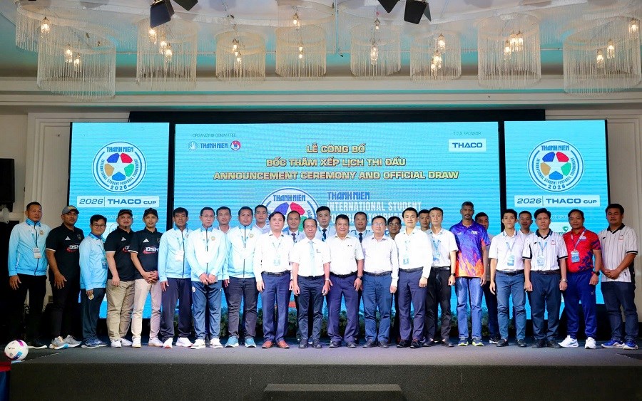  6 đội tham dự Giải bóng đá Thanh Niên sinh viên quốc tế lần II - 2026 cúp THACO - ảnh 3