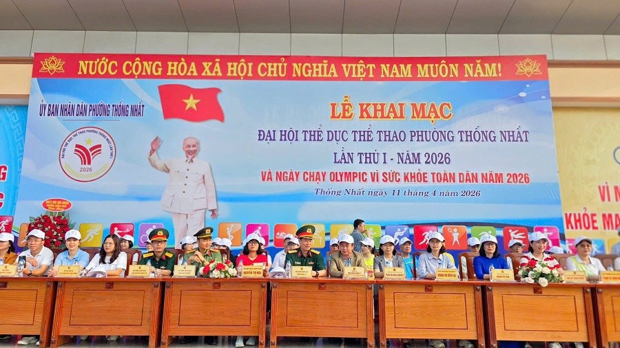 Gia Lai: Gần 500 VĐV tham gia Đại hội TDTT phường Thống Nhất  - ảnh 1