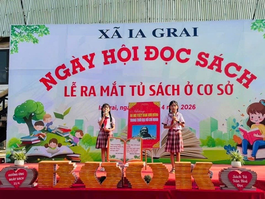  Gia Lai: Khơi dậy văn hoá đọc sách cho người dân xã Ia Grai - ảnh 2