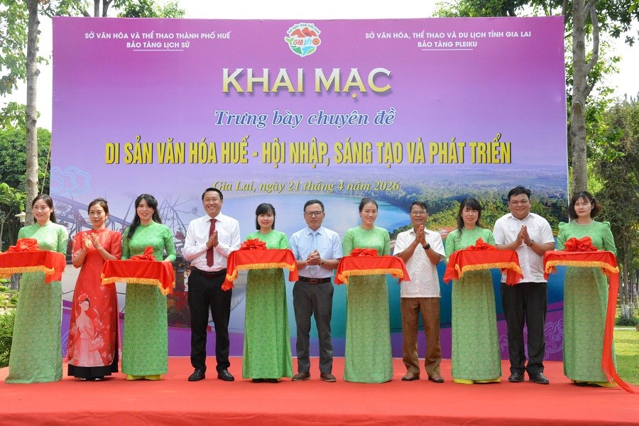 Tái hiện không gian văn hoá Huế tại Bảo tàng Pleiku - ảnh 1