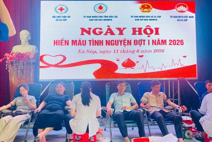 Đắk Lắk: Lan toả tinh thần nhân ái tại Ngày hội hiến máu tình nguyện  - ảnh 1