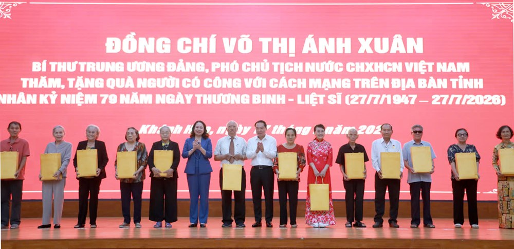 Phó Chủ tịch nước Võ Thị Ánh Xuân: Khánh Hòa cần đẩy mạnh hơn nữa công tác đền ơn đáp nghĩa - ảnh 1