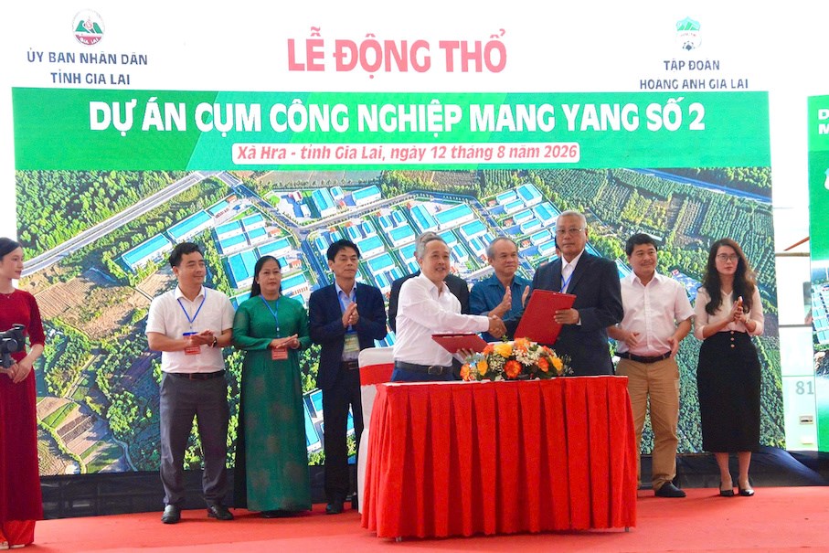 Gia Lai: Động thổ Cụm công nghiệp Mang Yang 2 - ảnh 3