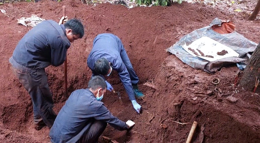 Gia Lai: Quy tập 11 hài cốt liệt sĩ tại khu vực làng Sơr  - ảnh 1
