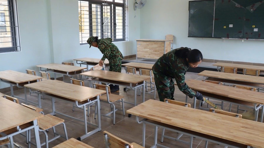 Gia Lai: Binh đoàn 15 chung sức hoàn thiện ngôi trường vùng biên - ảnh 2