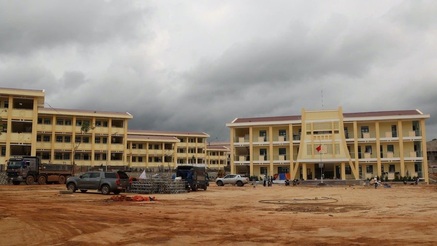 Gia Lai: Binh đoàn 15 chung sức hoàn thiện ngôi trường vùng biên - ảnh 1
