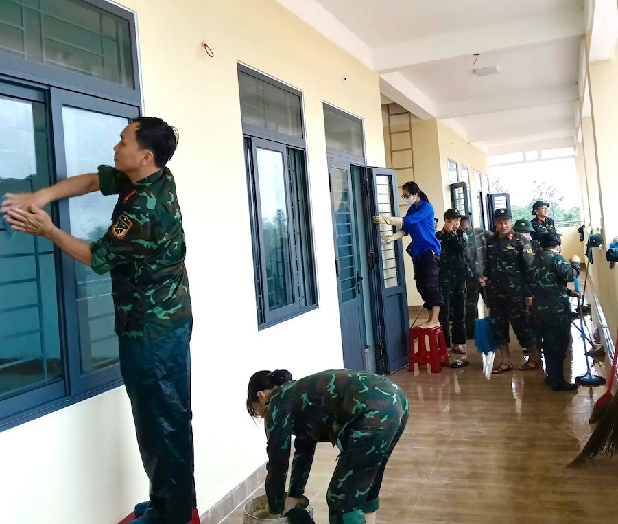 Gia Lai: Chung tay hoàn thiện trường mới tại Ia Mơ - ảnh 1