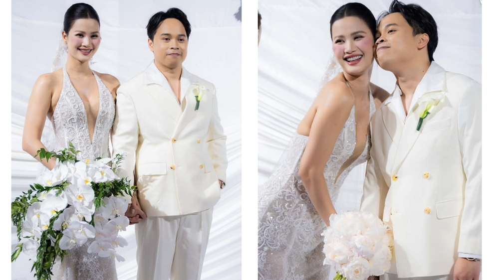 Á hậu Hương Ly lên xe hoa cùng chồng doanh nhân - ảnh 1