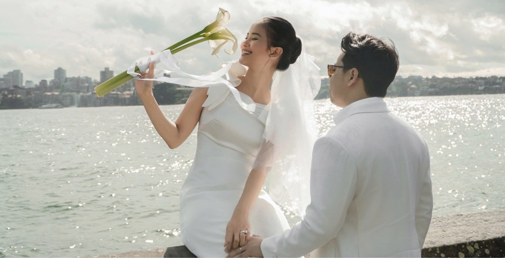 Á hậu Hương Ly lên xe hoa cùng chồng doanh nhân - ảnh 3