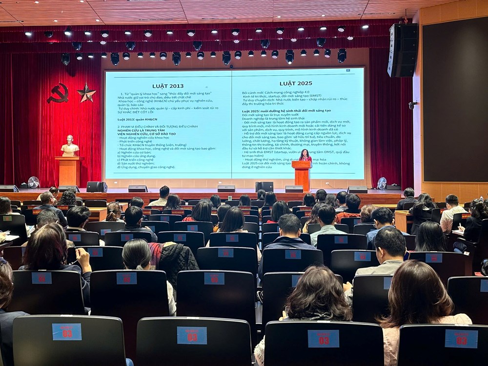 Bộ VHTTDL: Tập huấn hoạt động khoa học, công nghệ và đổi mới sáng tạo năm 2025 - ảnh 1