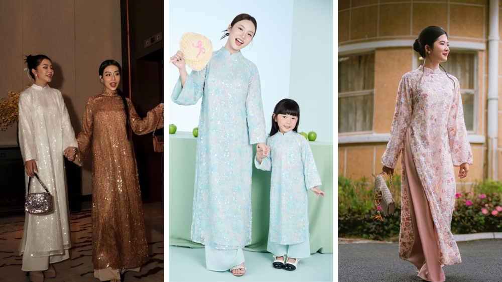 Áo dài kim sa lên ngôi trong dịp Tết 2026 - ảnh 2