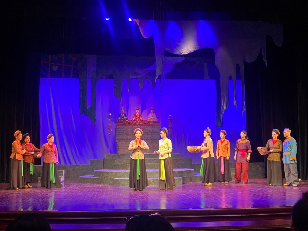 Nghệ thuật truyền thống hòa nhịp không khí chào mừng Đại hội lần thứ XIV của Đảng - ảnh 2