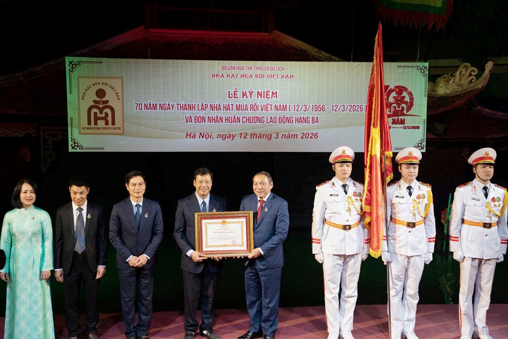 Nhà hát Múa rối Việt Nam kỷ niệm 70 năm Ngày thành lập và đón nhận Huân chương Lao động hạng Ba - ảnh 2