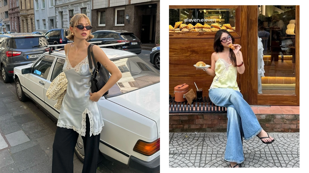 Xu hướng thời trang “đồ ngủ xuống phố” lên ngôi - ảnh 2