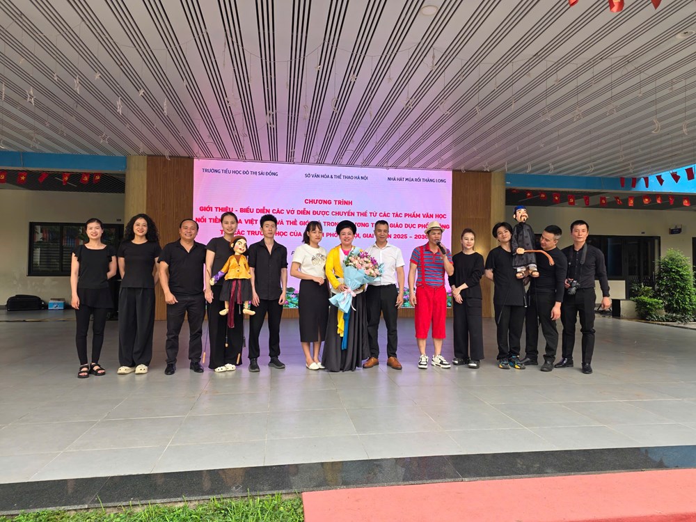 Nhà hát Múa rối Thăng Long đưa sân khấu vào học đường - ảnh 4
