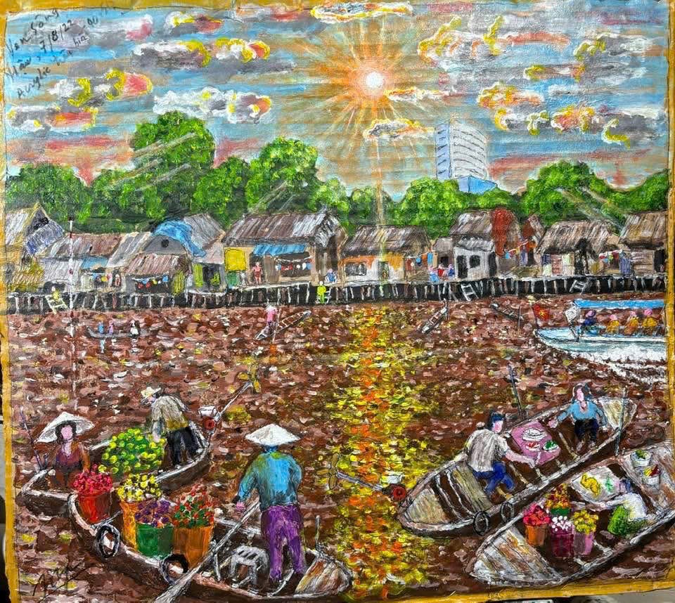 Chuyện về một vị giáo sư 82 tuổi vẫn cầm cọ vẽ 8 tiếng mỗi ngày - ảnh 3