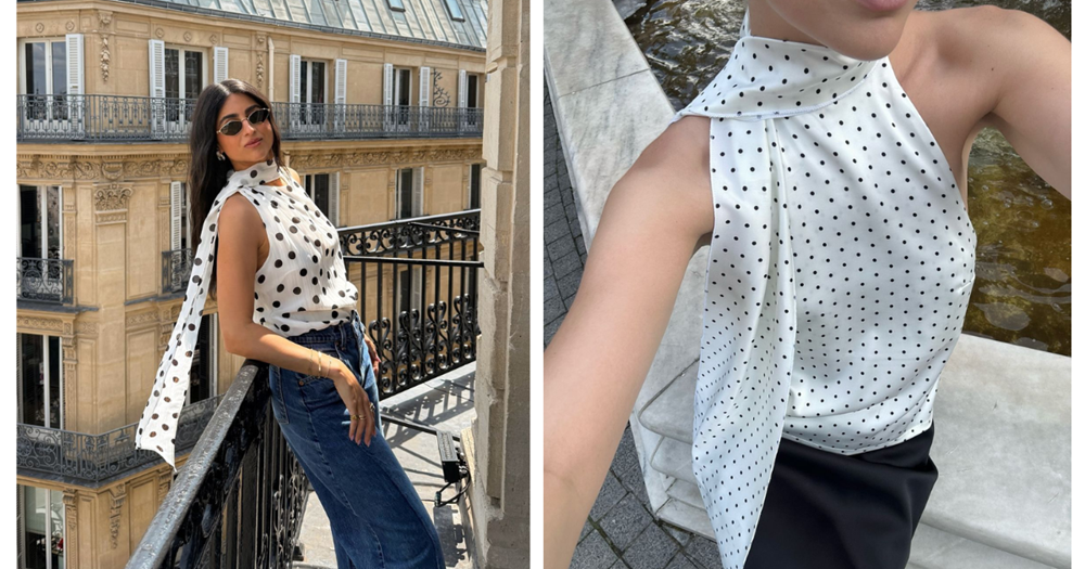 Họa tiết chấm bi trở lại, khuấy đảo thời trang xuân hè 2026 - ảnh 2