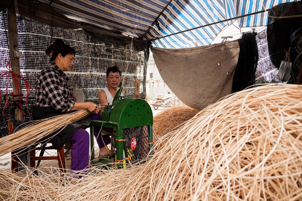 Về Thượng Hiền khám phá làng nghề mây tre đan hơn 200 năm tuổi - ảnh 1
