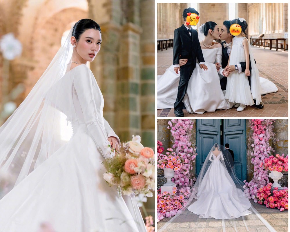 Siêu mẫu Hề Mộng Dao và doanh nhân Hà Du Quân làm đám cưới trong lâu đài Pháp - ảnh 2