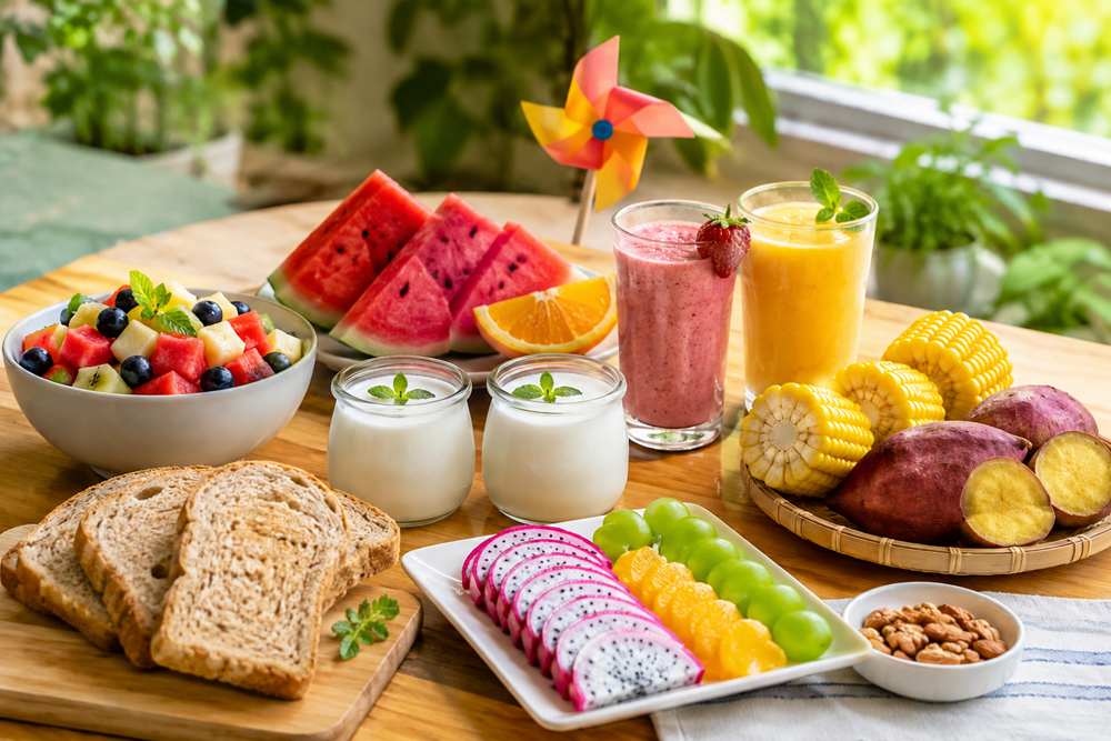 Bữa ăn mùa hè cho trẻ: Ngon miệng, đủ chất trong mùa nắng nóng - ảnh 1