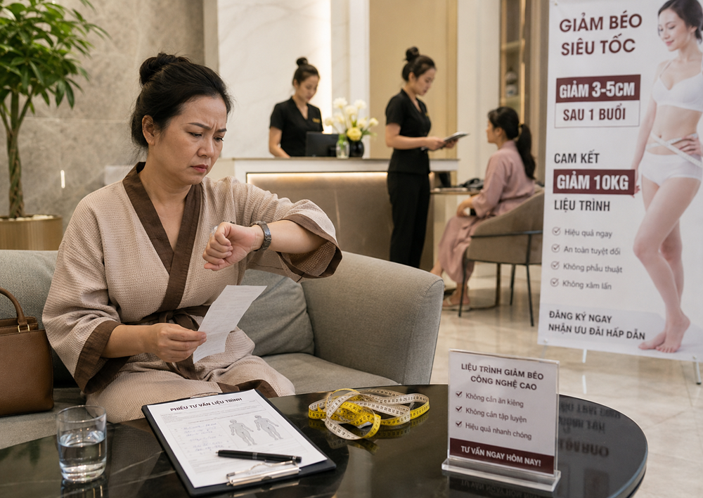Giảm béo “thần tốc” ở spa: Vòng eo chưa nhỏ, ví tiền đã mỏng - ảnh 1