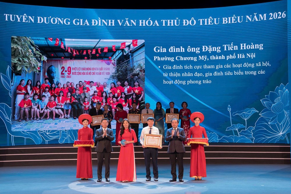 Hà Nội tuyên dương 126 gia đình Văn hóa tiêu biểu năm 2026 - ảnh 3