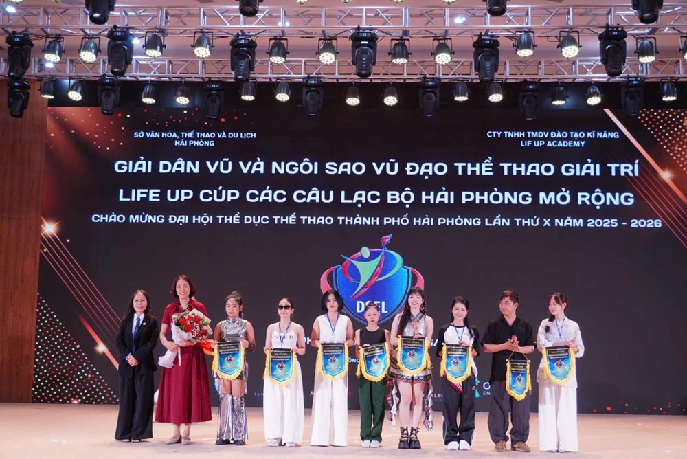 Trao giải Dân vũ và Ngôi sao vũ đạo thể thao giải trí Life Up Cúp Hải Phòng mở rộng 2026 - ảnh 1