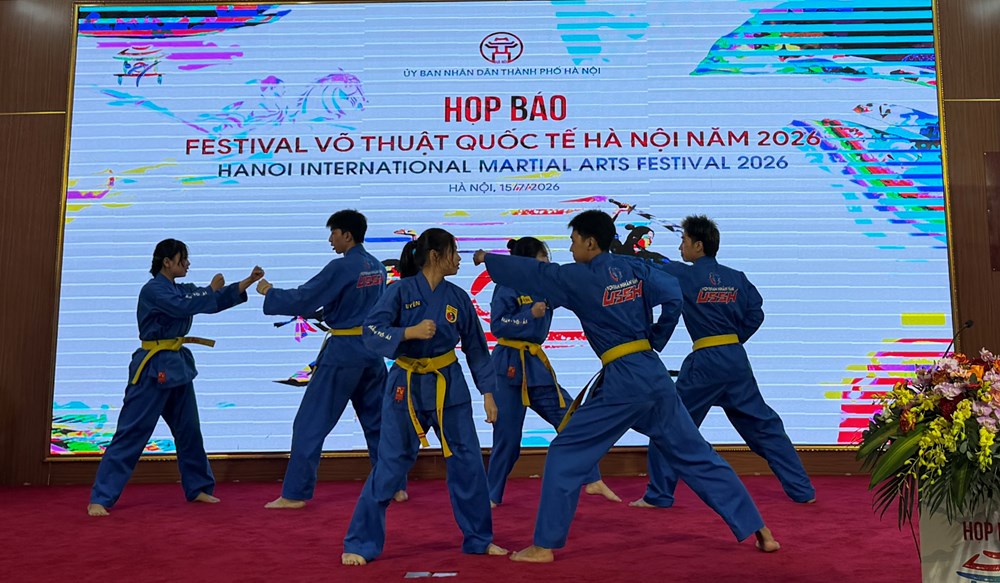 Gần 2.000 võ sư, vận động viên tham gia Festival võ thuật quốc tế Hà Nội 2026 - ảnh 3