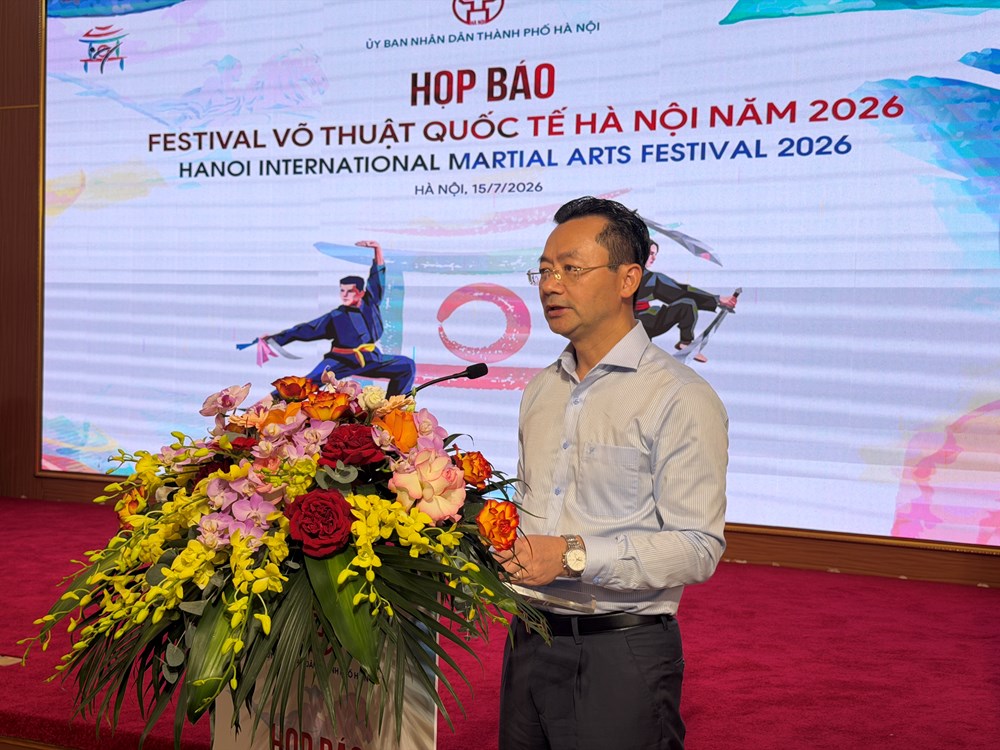 Gần 2.000 võ sư, vận động viên tham gia Festival võ thuật quốc tế Hà Nội 2026 - ảnh 1