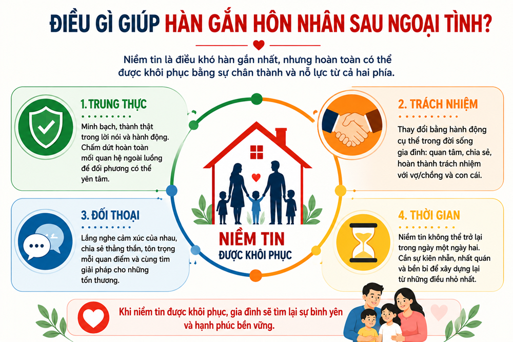 Sau ngoại tình: Hàn gắn hôn nhân bắt đầu từ văn hóa ứng xử - ảnh 1