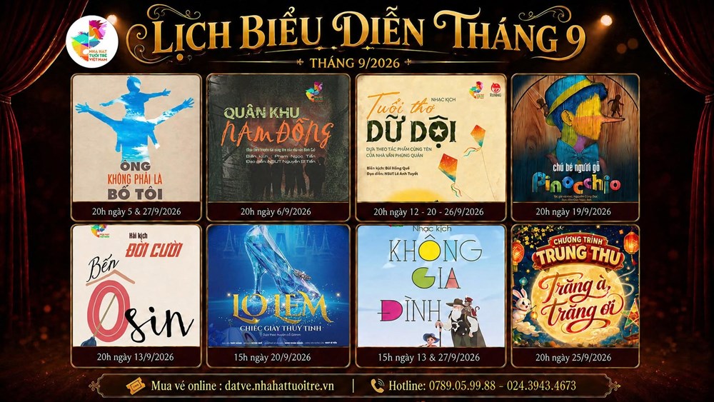 Tháng 9, Nhà hát Tuổi trẻ Việt Nam có gì đáng xem? - ảnh 1