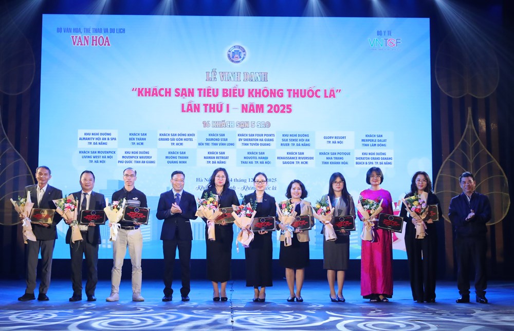 Sáng nay, phát động Bảng xếp hạng “Khách sạn tiêu biểu không thuốc lá” lần thứ II năm 2026 - ảnh 1