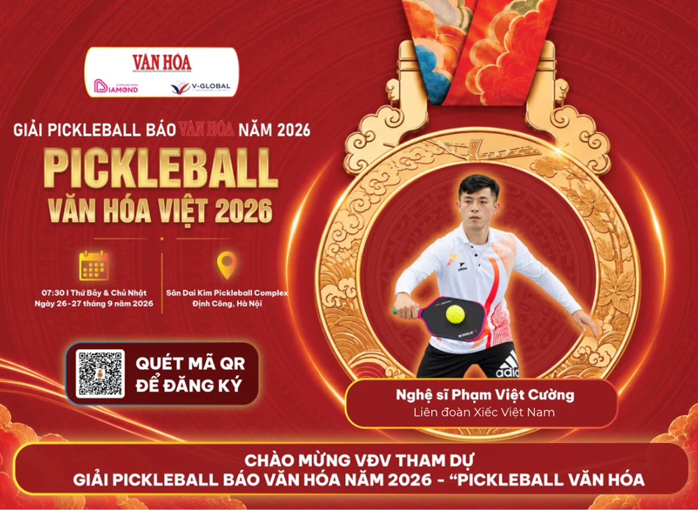 Dàn nghệ sĩ Liên đoàn Xiếc Việt Nam tranh tài tại Giải Pickleball Báo Văn Hóa năm 2026 - ảnh 1